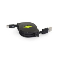 Muvit Cabo USB Retrátil USB Para Mico USB 2.1A 1 M