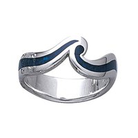 Dive silver Wave Ring