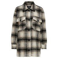 only-allison-check-wool-long-sleeve-shirt