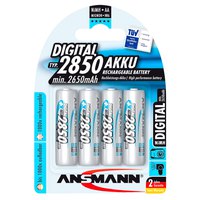 Ansmann 1x4 2850 Mignon AA 2650mAh Digital Recarregável 2850 Mignon AA 2650mAh Digital Baterias