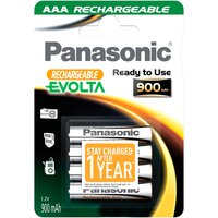 Panasonic 1x4 NiMH Micro AAA 900mAh Batterijen