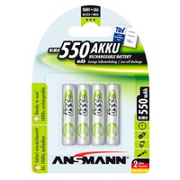Ansmann 1x4 Micro AAA 550mAh 5030772 NiMH Oppladbar Micro AAA 550mAh 5030772 Batterier
