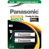 Panasonic Oppladbare Evolta-batterier 1x2 NiMH Mignon AA 2450mAh