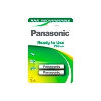 Panasonic Käyttövalmiit Paristot 1x2 NiMH Micro AAA 750mAh
