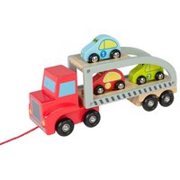 Play & learn Wooden Truck Trailer And Cars
