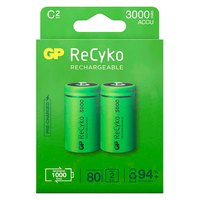 Gp batteries Batterier ReCyko NiMH C Baby 3000mAh