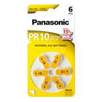 Panasonic Pilas PR 10 Zinc Air 6 Piezas