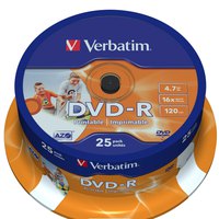 verbatim-dvd-r-4.7gb-imprimible-16x-velocidad-25-unidades