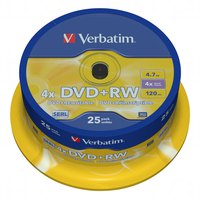 verbatim-dvd-rw-4.7gb-4x-prędkość-25-jednostki