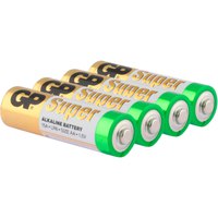 Gp batteries Pilas 4 Super Alcalina 1.5V AA Mignon LR06 03015AC4