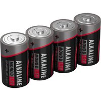 Ansmann Alkaline Mono D LR20 Red-Line 1.5V 4 Units Batteries