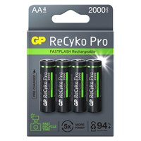 Gp batteries ReCyko Photo Flash Rechargeable 2000mAh Pro 4 Units Batteries