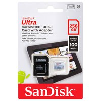 sandisk-ultra-lite-microsdxc---адаптер-256-ГБ-100-Мбит---с-объем-памяти-Визитная-Карточка