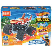 Mega construx Monster Trucks Tiger Shark De Bloques De Construcción Incluye Figura