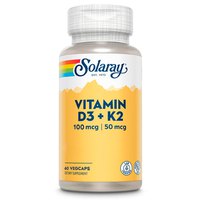 Solaray Vitamin D3+K2 (MK7) 60 Einheiten