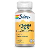 Solaray Vitamina C 1000mgr+D 2000UI 60 Unidades
