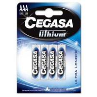 Cegasa 1x4 Lithium AAA Batteries