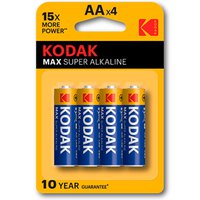 Kodak Max Alkaline AA 4 Eenheden Batterijen