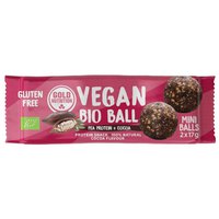 Gold nutrition Vegansk BIO Ball Mini 34g Ert Protein Og Kakao Energi Bar