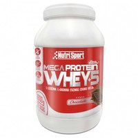 Nutrisport Mega Protein Whey +5 1.8kg 1 Unit Chocolate Whey Protein Shake