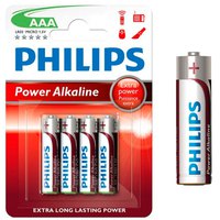 Philips Alkalisk Batteri IR03 AAA 4 Enheter