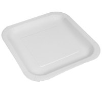 best-products-green-square-cardboard-plate-23-cm-25-units