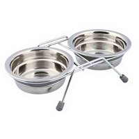 trixie-on-feet-set-rattle-stainless-steel-bowl