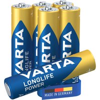 Varta Batteria Alcalina Power AAA 6 Unità
