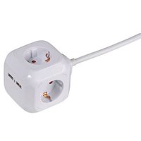 Vivanco Cube 4 USB-A USB-A Rallonge électrique