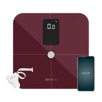 Cecotec Bathroom Scale Surface Precision 10400 Smart Healthy Vision Garnet