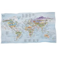 Awesome maps Kitesurf Kort Håndklæde Best Kitesurfing Spots In The World