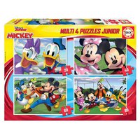 Disney Multi 4 Junior Mickey & Friends 20-40-60-80 Stukjes Puzzel