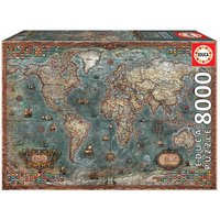Educa borras 8000 Mapamundi Historico Mapamundi Historico 퍼즐