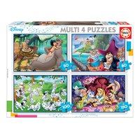 Disney Classici Multi 4 50-80-100 Pezzi Puzzle