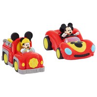 Famosa Articulated Figure With Mickey Vehicles