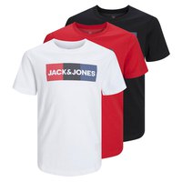 Jack & jones Camiseta Manga Corta Cuello Redondo Corp Logo 2 Unidades