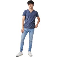 salsa-jeans-125237-wash-effect-short-sleeve-v-neck-t-shirt