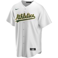 Nike Oakland Athletics Official Replica Home short sleeve v neck T-shirt