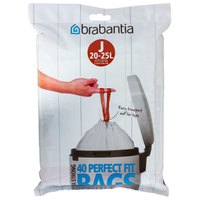 Brabantia PerfectFit Bin Liner Type J 20-25L Garbage Bag 40 Units