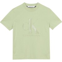 Calvin klein jeans Gel Monogram Logo T-shirt Z Krótkim Rękawem I Okrągłym Dekoltem