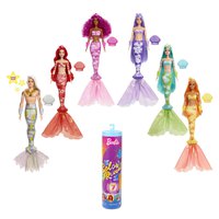 Barbie Poupée Sirène Avec Color Reveal 7 Surprises Arc-en-ciel Sirène Séries