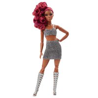 Barbie Signature Looks Muñeca Afroamericana Con Coleta Alta Y Accesorios De Moda