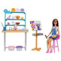 Barbie Détendez-vous Et Créez Un Studio D´art Et Une Poupée