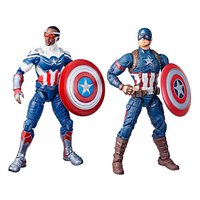 Hasbro Figur Captain America Sam Wilson And Steve Rogers 15 cm