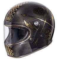 Premier helmets Casque Intégral Trophy Carbon NX Gold Chromed