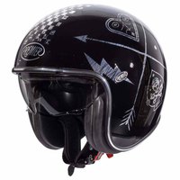 Premier helmets Vintage Evo NX Silver Chromed Open Face Helmet