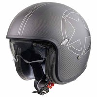 Premier helmets Casque Jet Vintage Evo Star Carbon