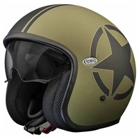Premier helmets Vintage Evo Star Military BM Ανοιχτό Κράνος Προσώπου