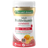 Natures bounty Adult Multivitamin + Vitamin C + D3 Neutral Flavour 60 Gummies