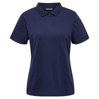 hummel-red-stretch-short-sleeve-polo